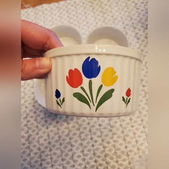Tulip Tyme Vintage Floral Ramekins Set of 4 - Picture 2 of 7